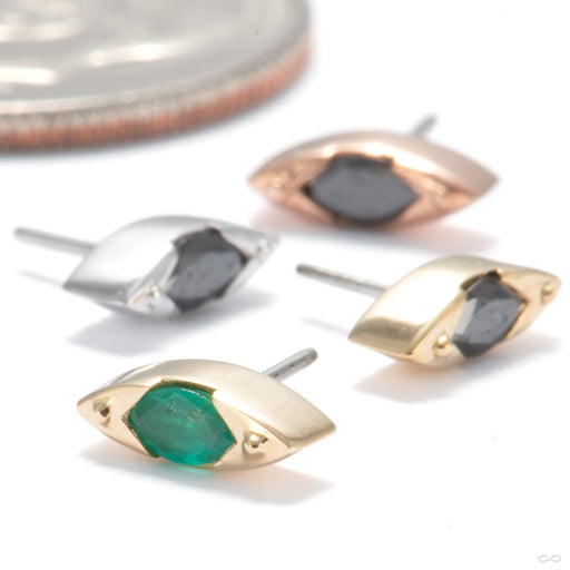 Andromeda Press-fit End in Gold from Tether Jewelry in assorted materials