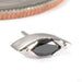 Andromeda Press-fit End in 14k White Gold with Black Diamond from Tether Jewelry