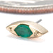 Andromeda Press-fit End in 14k Yellow Gold with Emerald from Tether Jewelry