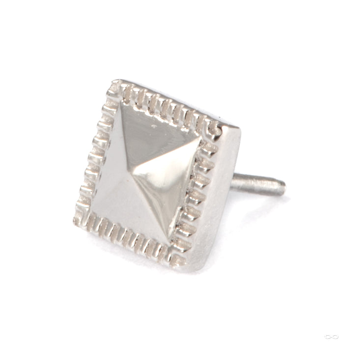 Apex Press-fit End in 14k White Gold from Tether Jewelry