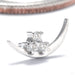 Apollo Press-fit End in 14k White Gold with Diamond from Tether Jewelry