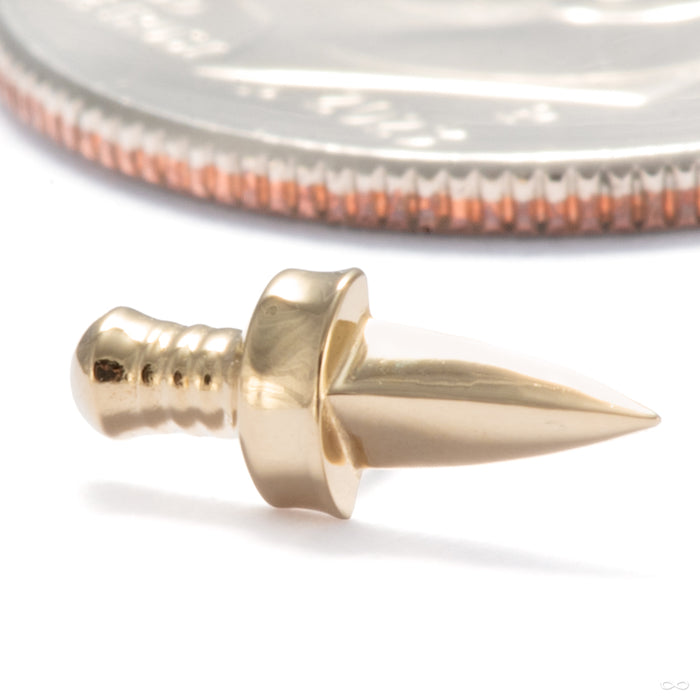 Arya Press-fit End in 14k Yellow Gold from Tether Jewelry