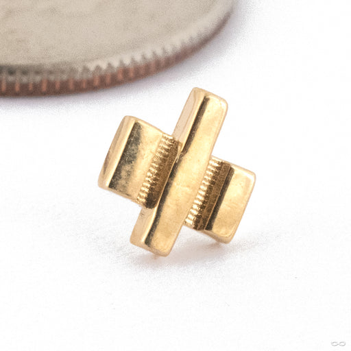 Astra Press-fit End in Gold from Quetzalli in 14k Yellow Gold