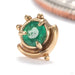 Axis Press-fit End in 14k Yellow Gold with Emerald from Sacred Symbols