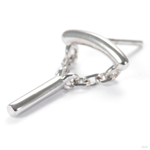 Aydan Press-fit End in 14k White Gold from Junipurr Jewelry