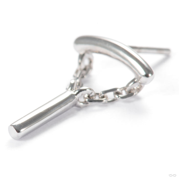Aydan Press-fit End in 14k White Gold from Junipurr Jewelry