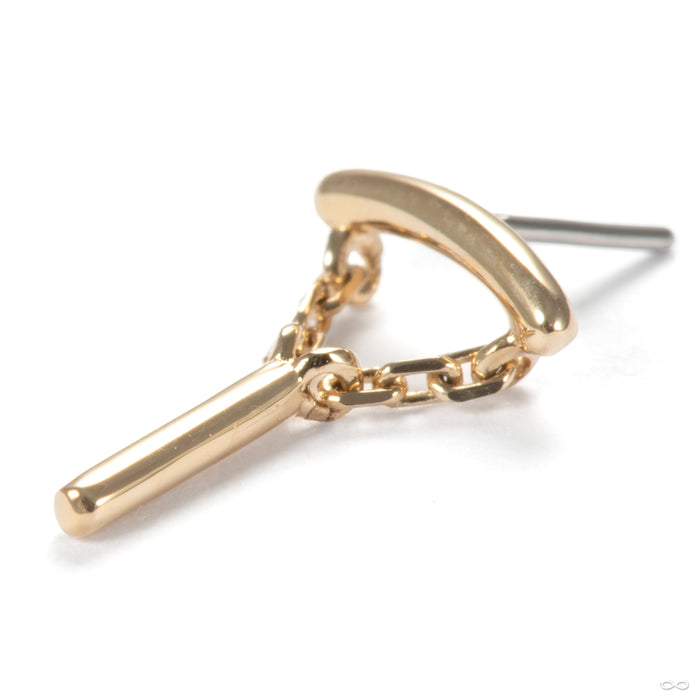 Aydan Press-fit End in 14k Yellow Gold from Junipurr Jewelry