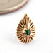 Beacon Press-fit End in Gold from Sacred Symbols in 14k Yellow Gold with Emerald