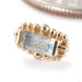 Beaded Baguette Press-fit End in 14k Yellow Gold with Labradorite from BVLA