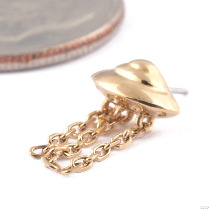 Beam Me Up Press-fit End in Gold from Junipurr Jewelry in 14k Yellow Gold