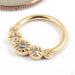 Beloved Seam Ring in Gold from Tawapa in yellow gold with cz