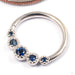 Beloved Seam Ring in Gold from Tawapa with blue sapphires