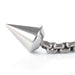 Bezel Spear Dangle Press-fit End in Titanium from NeoMetal clear cz detail