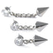 Bezel Spear Dangle Press-fit End in Titanium from NeoMetal size comparison detail