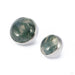 Bezel-set Cabochon Threaded End in Titanium with Moss Agate from People's Jewelry