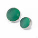Bezel-set Cabochon Threaded End in Titanium with Sandblasted Green Onyx from People's Jewelry