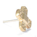 Big Booboo Press-fit End in Gold from Regalia in yellow gold detail