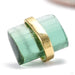 Big Bound By Love Press-fit End in Gold from Quetzalli with green tourmaline