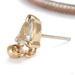 Bitty 1000 Percent Press-fit End in 14k Yellow Gold with Pale Airy Aquamarine from Pupil Hall