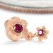 Bitty Oopsie Daisy Press-fit End in 14k Rose Gold with Ruby from Pupil Hall