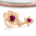 Bitty Oopsie Daisy Press-fit End in 14k Yellow Gold with Ruby from Pupil Hall