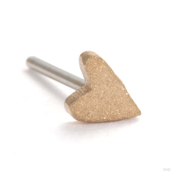 Bitty Textured Ticker Press-fit End in 14k Yellow Gold from Pupil Hall