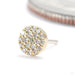 Blair Press-fit End in Gold from Modern Mood with diamonds in yellow gold