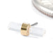 Bound by Love Press-fit End in Gold from Quetzalli yellow gold clear quartz small detail