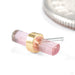 Bound by Love Press-fit End in Gold from Quetzalli yellow gold pink tourmaline medium