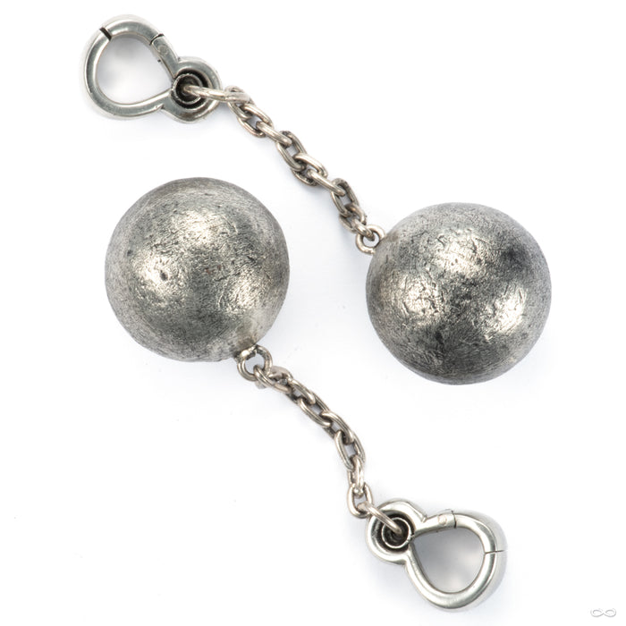 Brecking Ball in White Brass from Symmetry Body Jewelry