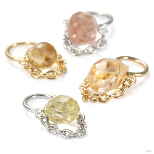 Briolette Charm in Gold from Pupil Hall in assorted materials