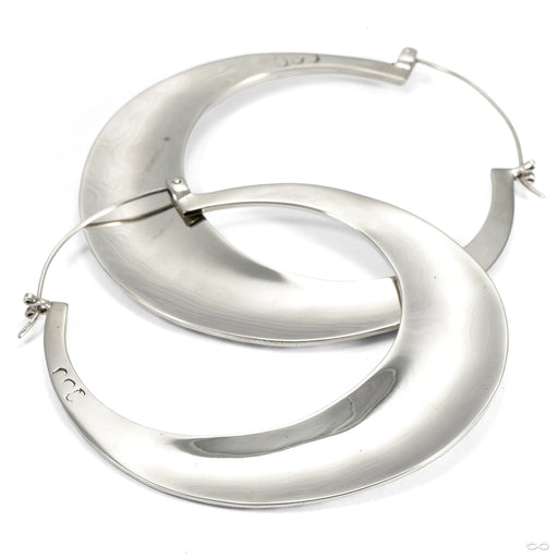 Brooklyn Earrings from Oracle in white brass