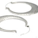 Brooklyn Earrings from Oracle in white brass