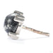 Cab Prong Press-fit End in Gold from BVLA with white gold and pyrite side