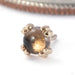 Cab Prong Press-fit End in 14k Yellow Gold with Smoky Quartz from BVLA
