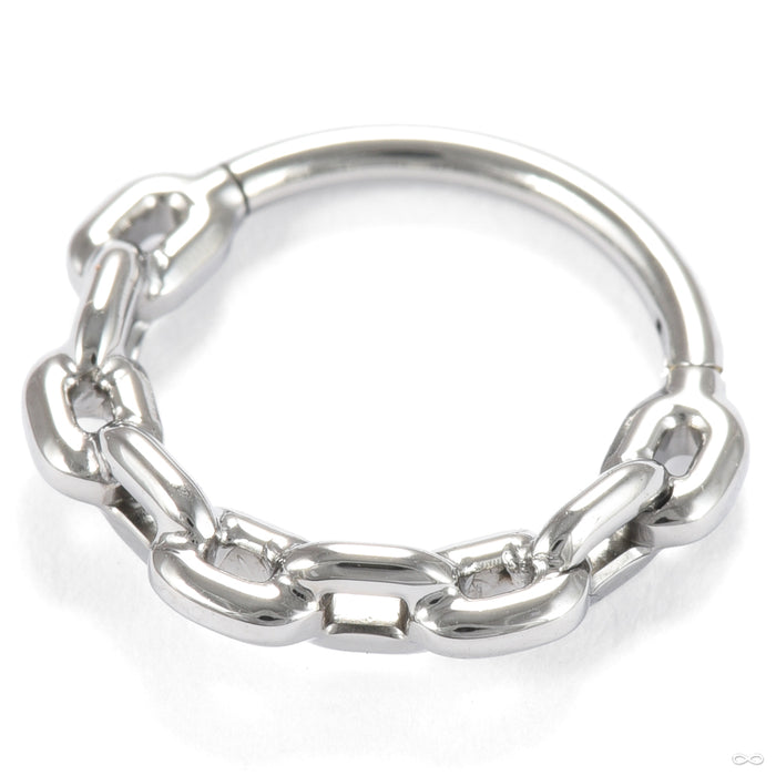 Chain Link Clicker in Titanium from Tawapa high polish