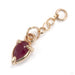 Chained Prong-set Pear Charm in 14k Yellow Gold with Ruby from Sacred Symbols