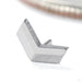 Chevron Press-fit End in Titanium from NeoMetal in high polish 4mm