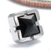 Chroma Press-fit End in 14k White Gold with Black Onyx from Tether Jewelry