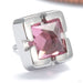 Chroma Press-fit End in 14k White Gold with Pink Tourmaline from Tether Jewelry