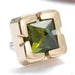 Chroma Press-fit End in 14k Yellow Gold with Green Tourmaline from Tether Jewelry