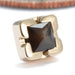 Chroma Press-fit End in 14k Yellow Gold with Zawadi Sapphire from Tether Jewelry