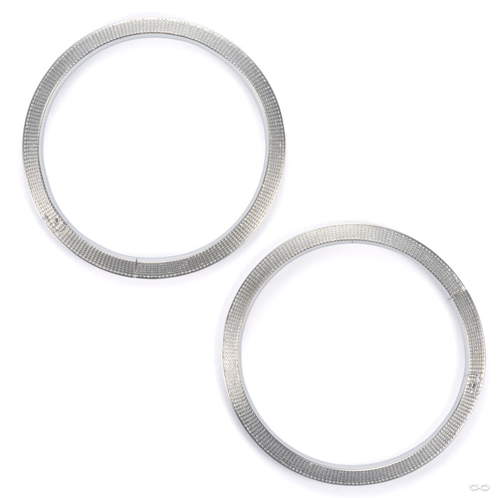 Cipher Weights in Stainless Steel from Tether Jewelry