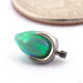 Claw-set Bullet-cut Opal Threaded End in Titanium from People’s Jewelry 14g/12g Lime Green Opal