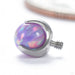 Claw-set Opal Threaded End in Titanium with Lavender Opal 4mm from People’s Jewelry