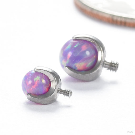 Claw-set Opal Threaded End in Titanium with Lavender Opal from People’s Jewelry group photo