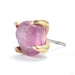 Claw-set Sapphire Press-fit End in Gold from Quetzalli with magenta sapphire