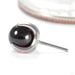 Claw-set Stone Press-fit End in Titanium from People's Jewelry in garnet