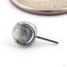 Claw-set Stone Press-fit End in Titanium from People's Jewelry in labradorite