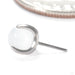 Claw-set Stone Press-fit End in Titanium from People's Jewelry in moonstone